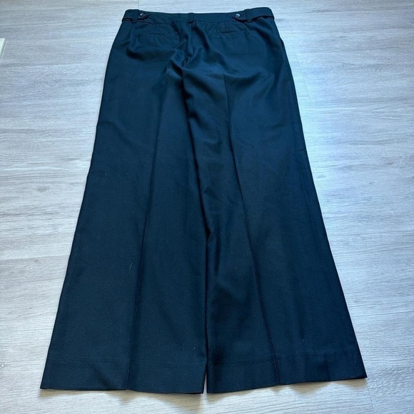 31x28 Black Baggy Wide Leg Pleated Dress Pants Y2K Vintage 2000s - Picture 2 of 6